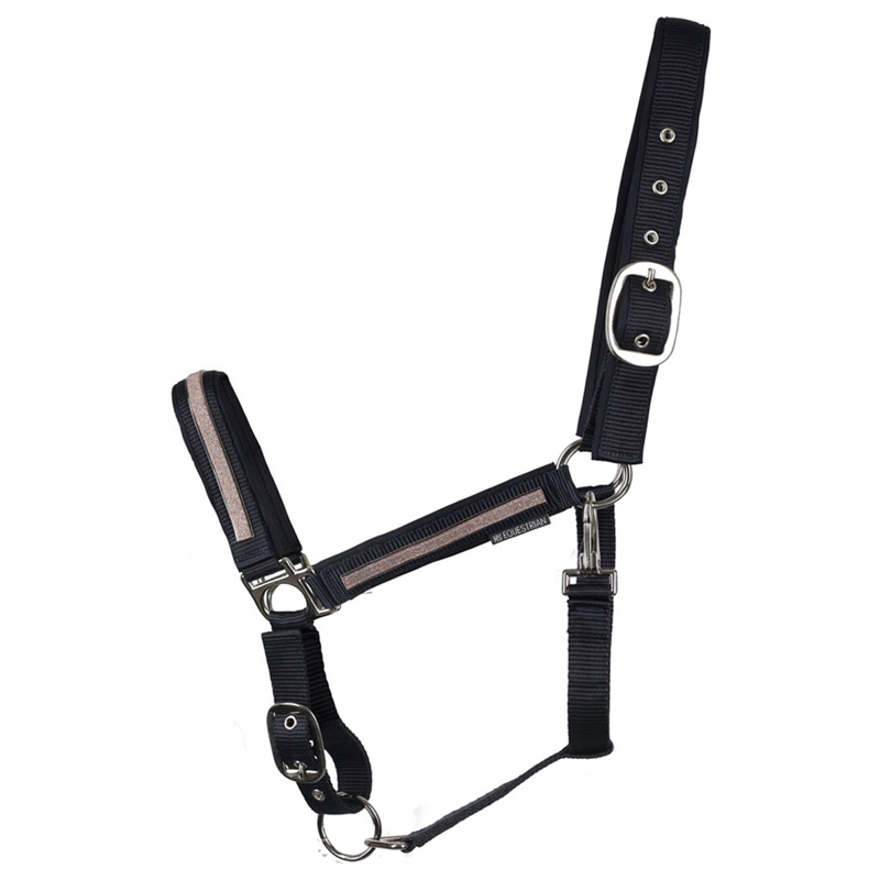 Hy Equestrian Mystic Head Collar - Navy/Rose Dust