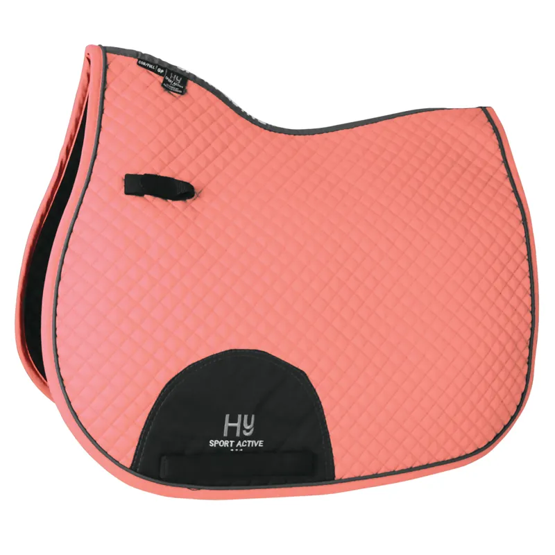 Hy Sport Active GP Saddle Pad - Coral Rose