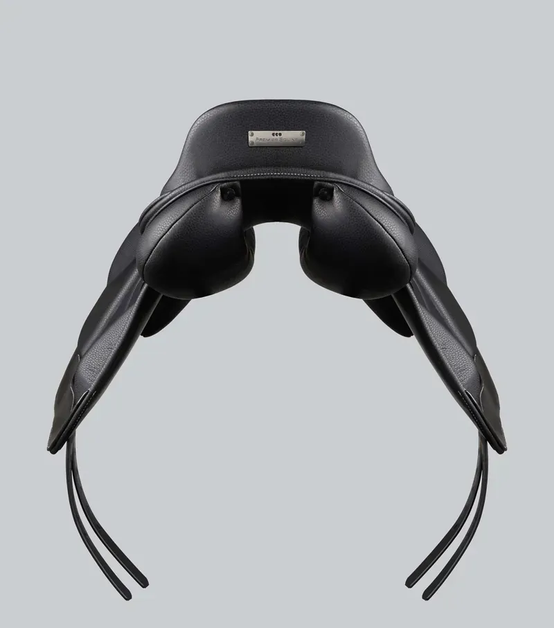 Premier Equine Rouen Synthetic Monoflap Cross Country Saddle - Black-3