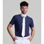 Premier Equine Men's Rubato Short Sleeve Show Shirt - Navy