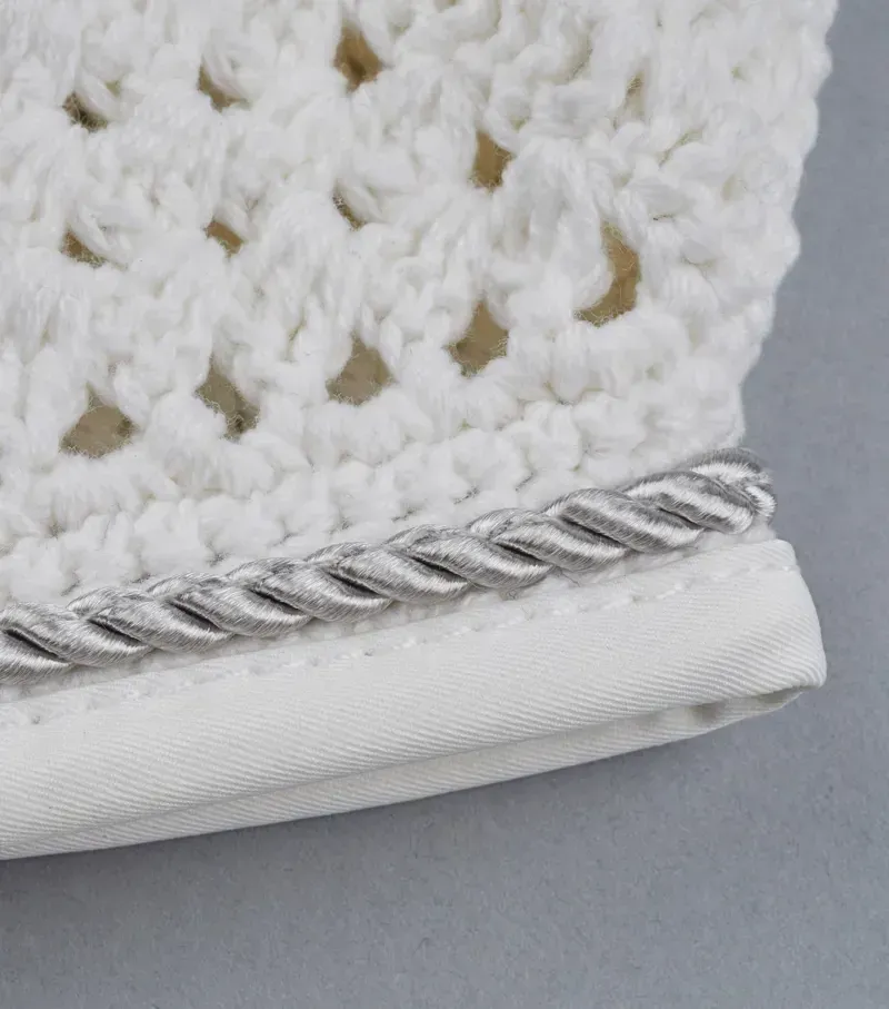 Premier Equine Salto Fly Veil - White-3