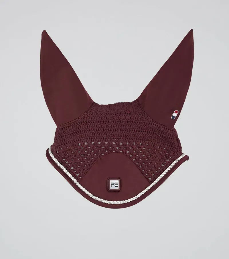 Premier Equine Salto Fly Veil - Wine-1