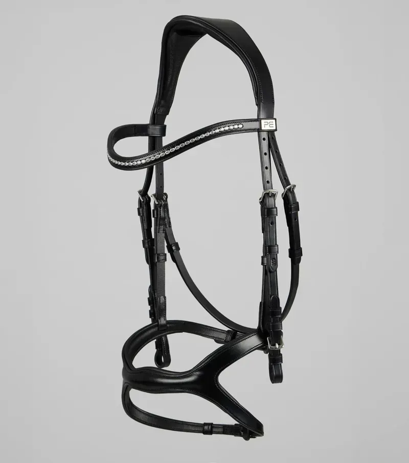 Premier Equine San Paolo Anatomical Bridle - Black-4