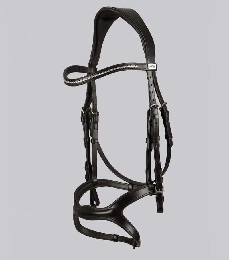 Premier Equine 5/8 Salvatore Rubber and Leather Grip Reins - Brown-4