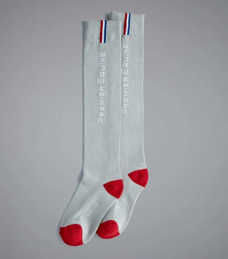 Premier Equine Sports Series Riding Socks - Grey-2