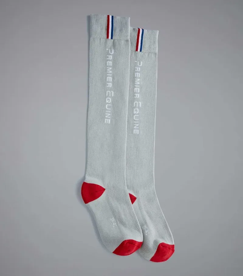 Premier Equine Sports Series Riding Socks - Grey-3