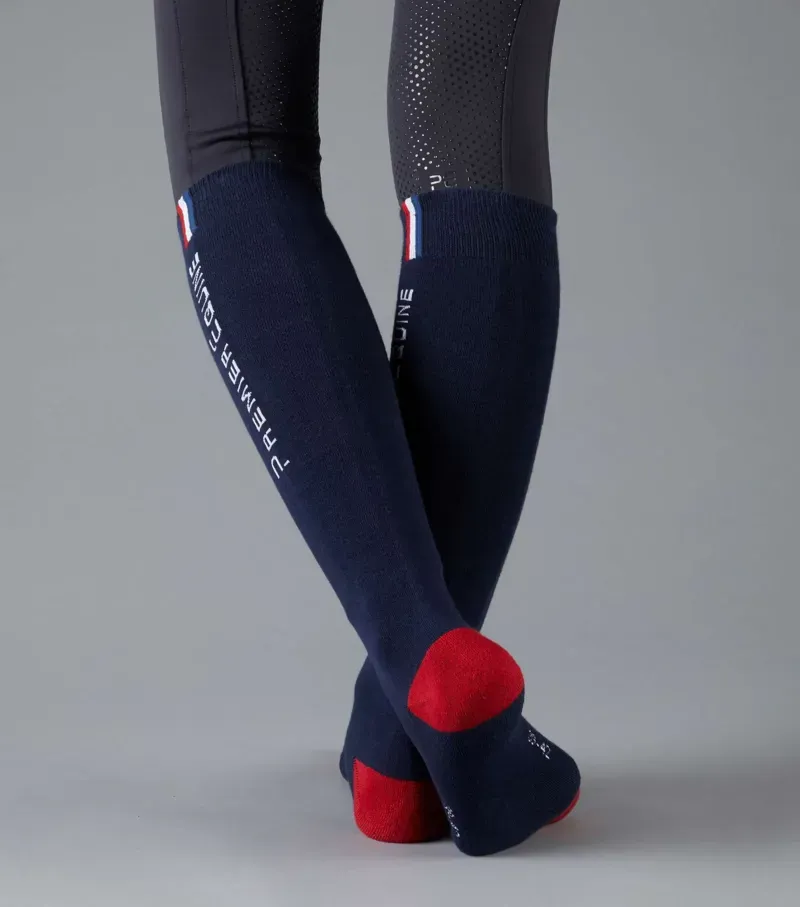 Premier Equine Sports Series Riding Socks - Navy-1