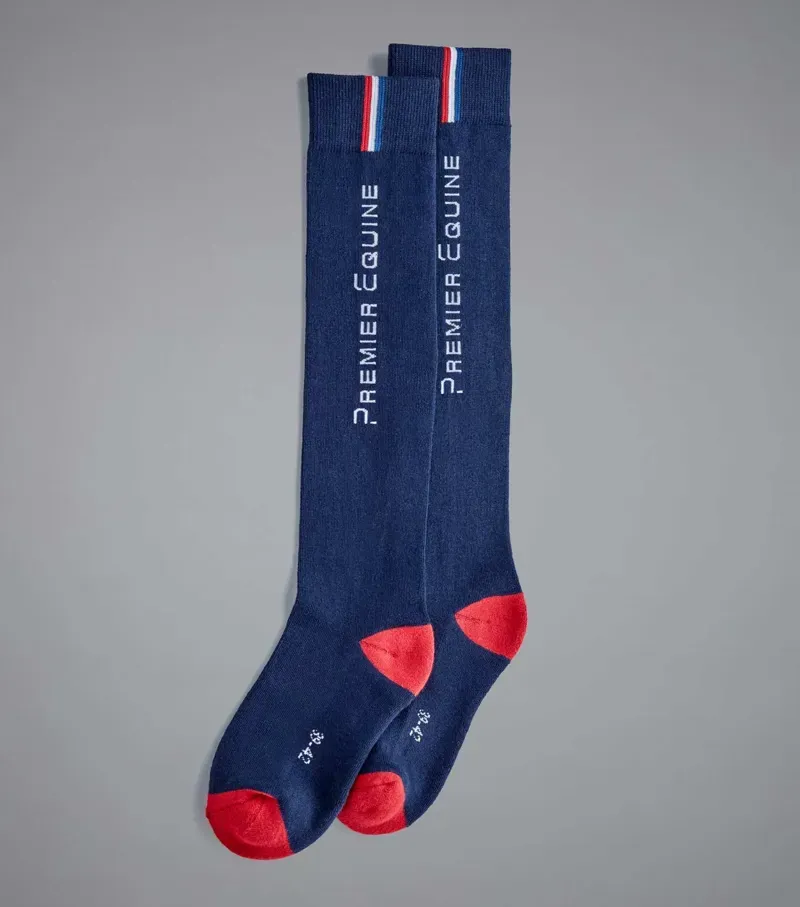 Premier Equine Sports Series Riding Socks - Navy-2