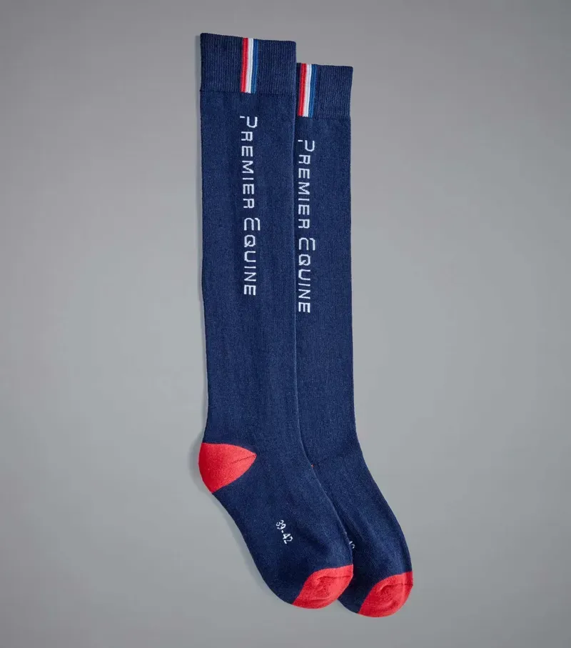 Premier Equine Sports Series Riding Socks - Navy-3