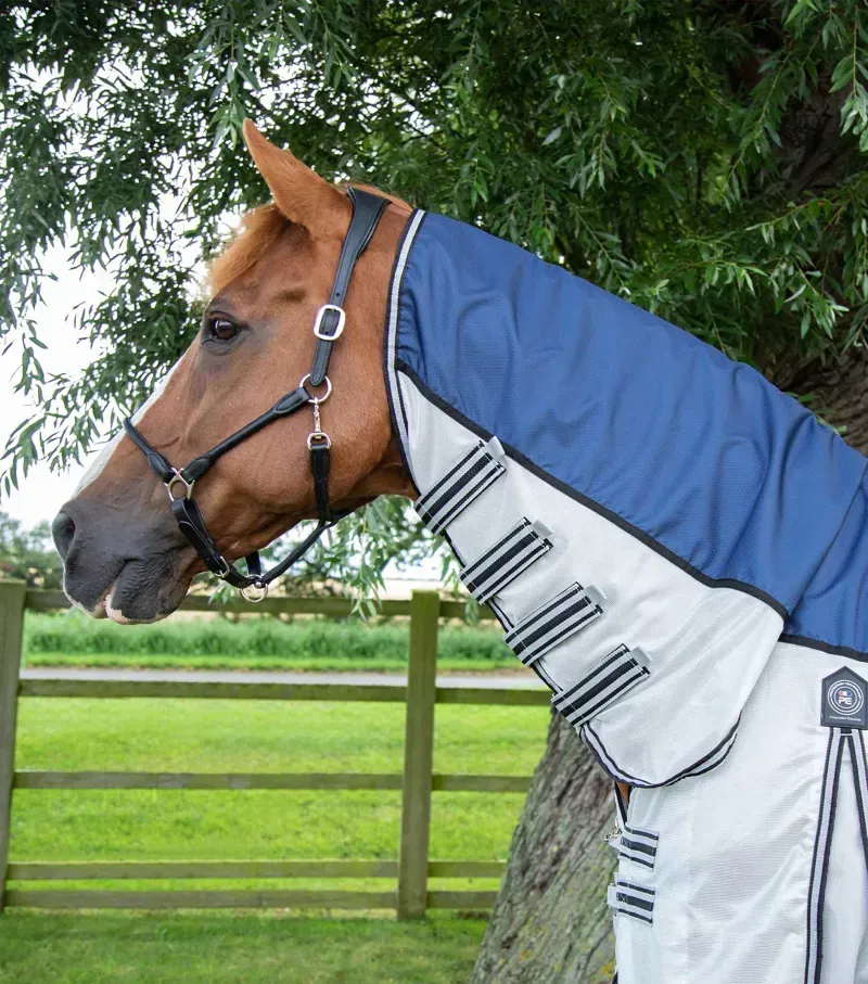Premier Equine ShowerTex Fly Rug With Surcingles - Navy-1