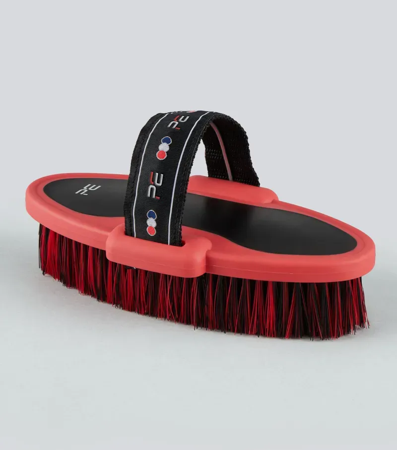 Premier Equine Soft-Touch Body Wash Brush - Black/Red-1