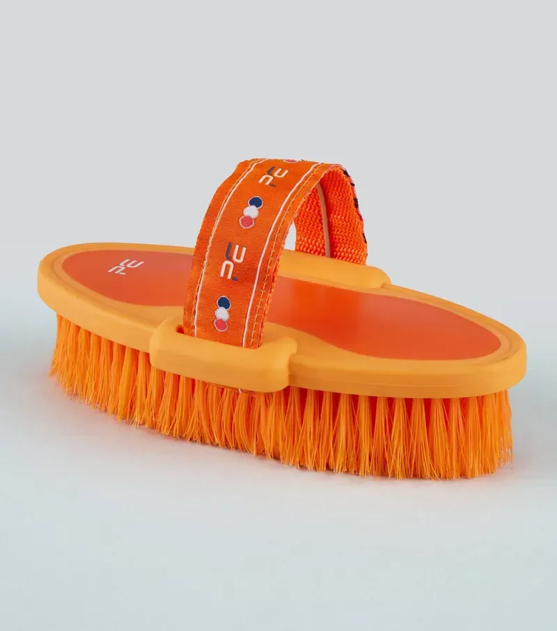 Premier Equine Soft-Touch Body Wash Brush - Orange/Amber-1