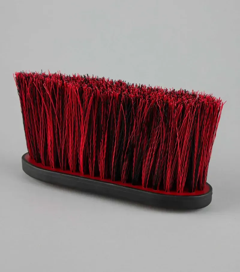 Premier Equine Soft-Touch Dandy Brush Long Bristles - Black Red-1