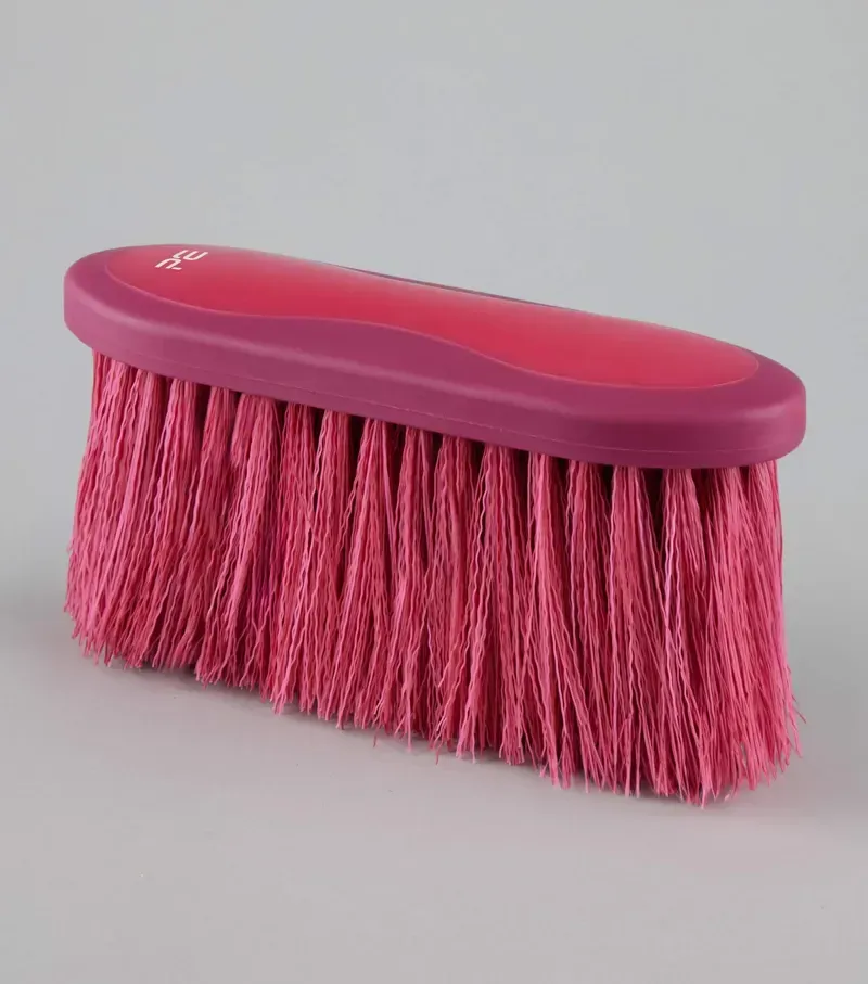 Premier Equine Soft-Touch Dandy Brush Long Bristles - Wine Fuchsia