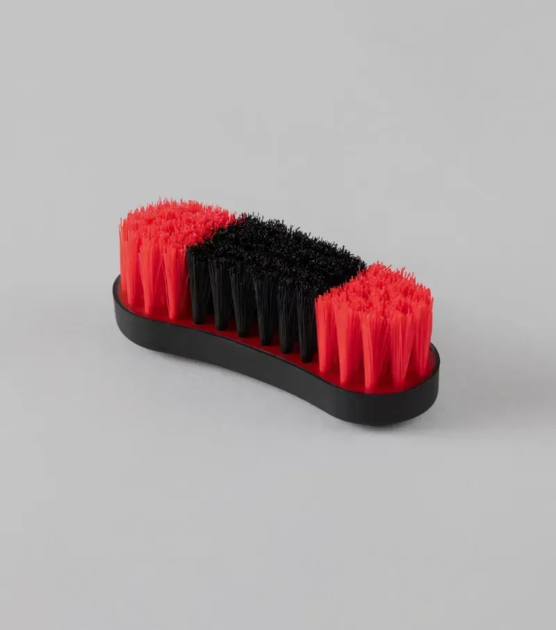 Premier Equine Soft-Touch Face Brush - Black/Red-1
