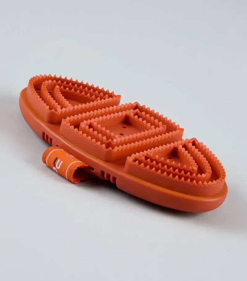 Premier Equine Soft-Touch Flexi Curry Comb - Orange/Amber