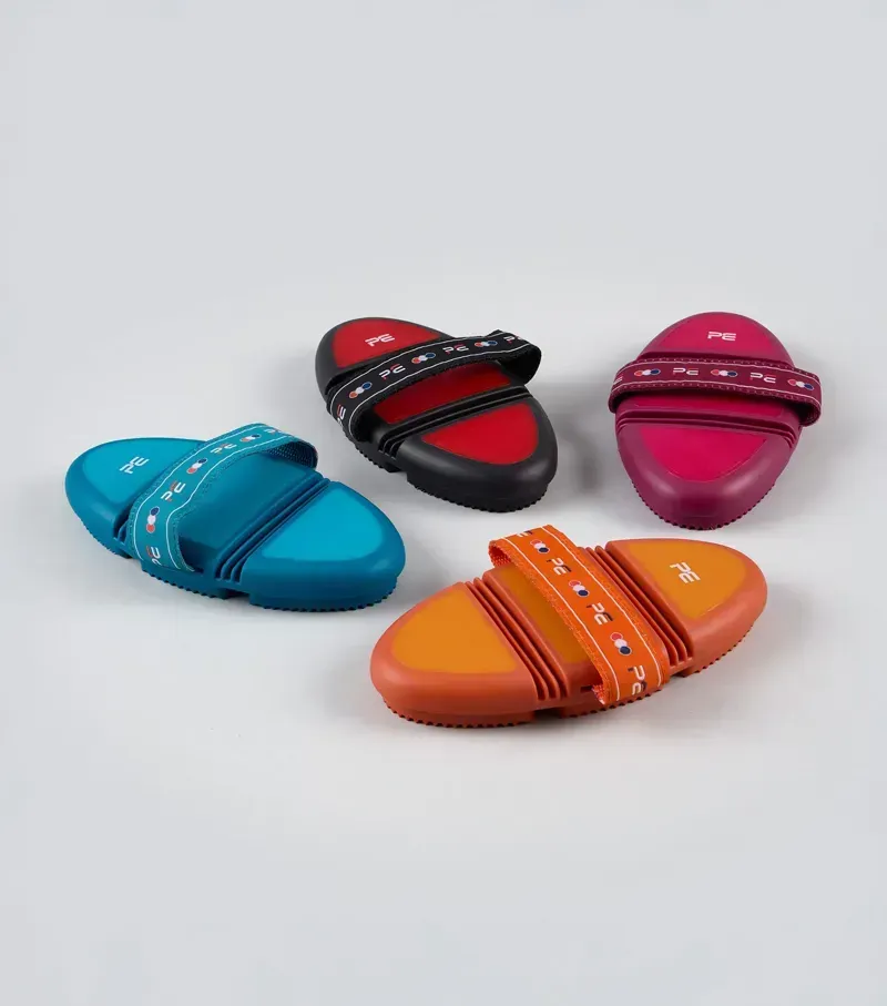 Premier Equine Soft-Touch Flexi Curry Comb - Orange/Amber-3