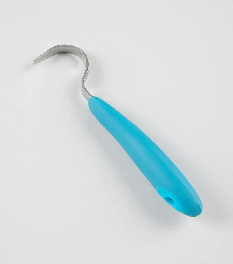 Premier Equine Soft-Touch Hoof Pick - Med Blue Peacock