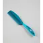 Premier Equine Soft-Touch Mane Comb With Handle - Med Blue/Peacock