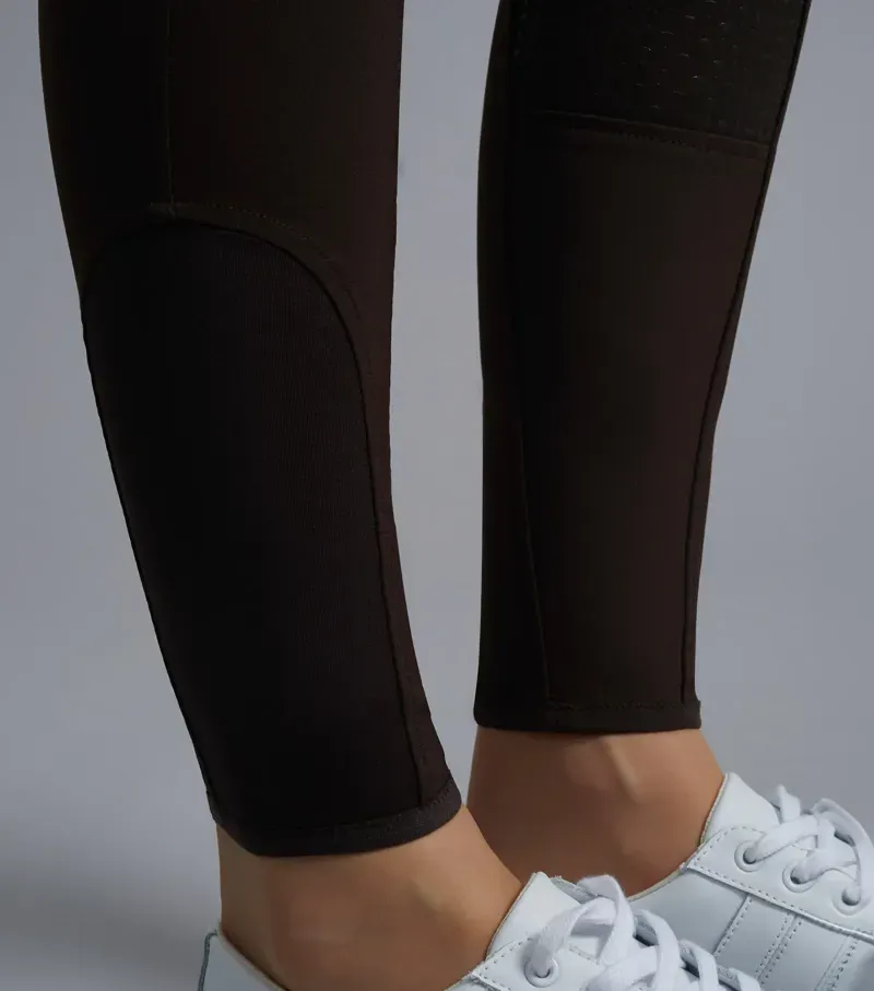 Premier Equine Ladies Sophia Full Seat High Waist Riding Breeches - Chocolate-4