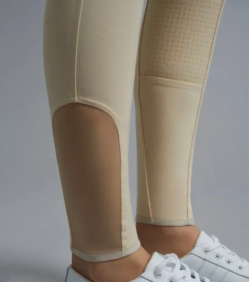 Premier Equine Ladies Sophia Full Seat High Waist Competition Riding Breeches - Vanilla-4