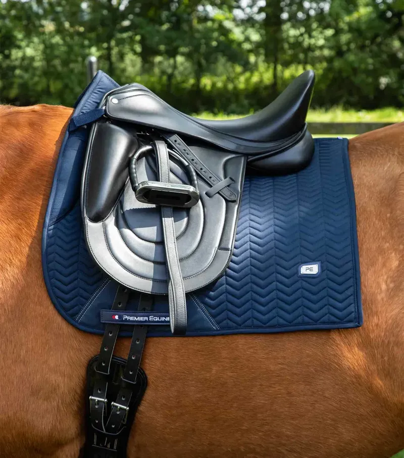 Premier Equine Full Sovereign Dressage Square - Navy-1