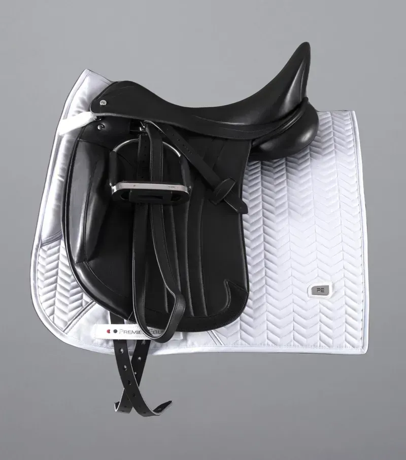 Premier Equine Full Sovereign Dressage Square - White-1