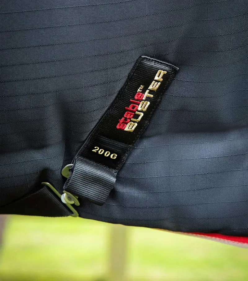 Premier Equine 450g Stable Buster Stable Rug with Neck Cover - Black-4