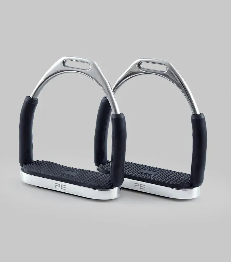 Premier Equine Stainless Steel Flexi Stirrups - Silver