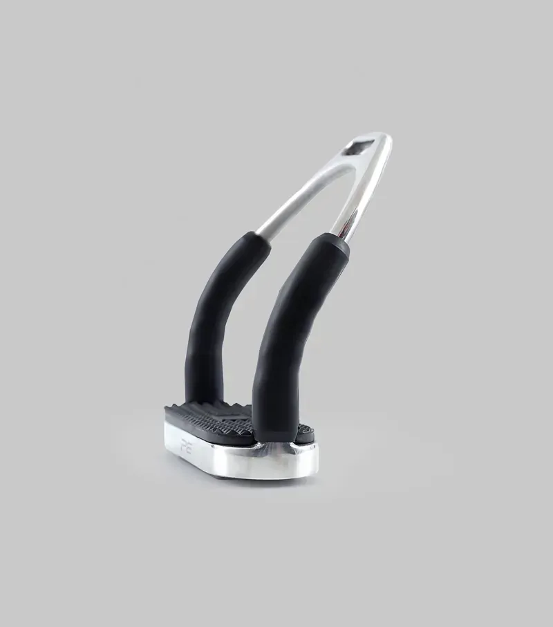 Premier Equine Stainless Steel Flexi Stirrups - Silver-2