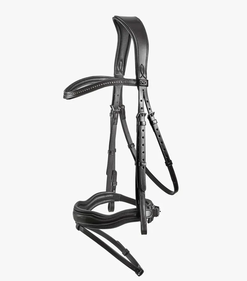 Premier Equine Stellazio Anatomic Snaffle Bridle With Flash - Black-4