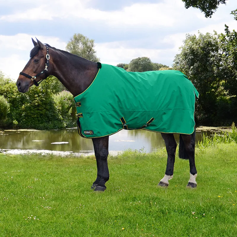 StormX Original 0g Turnout Rug - Green/Dark Green/Yellow