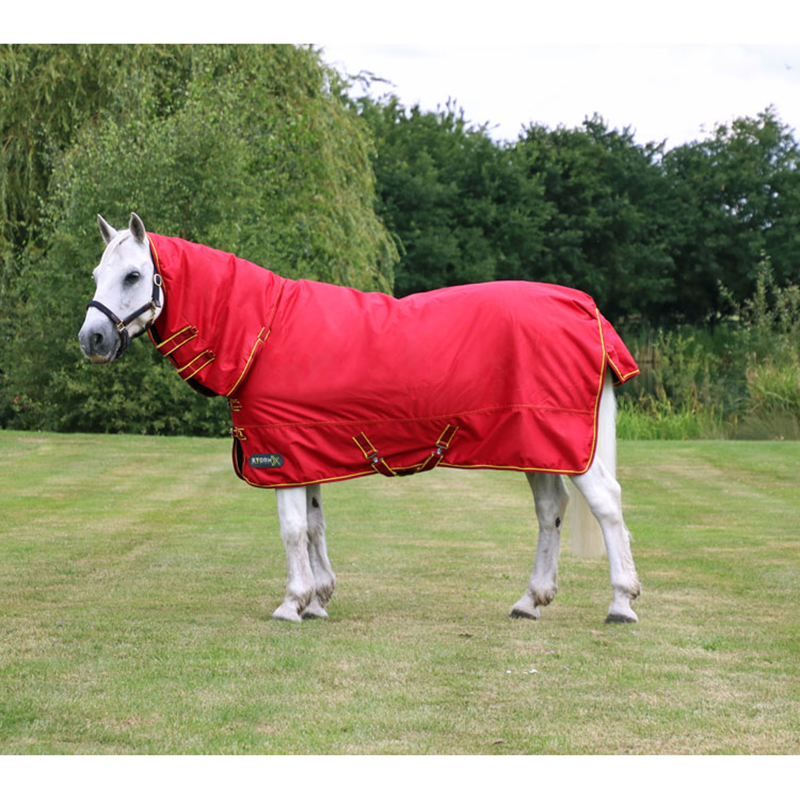 StormX Original 200g Combi Turnout Rug - Red/Dark Red/Yellow