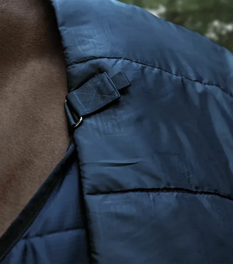 Premier Equine 200g Stratus Stable Rug With Neck Cover - Navy-2