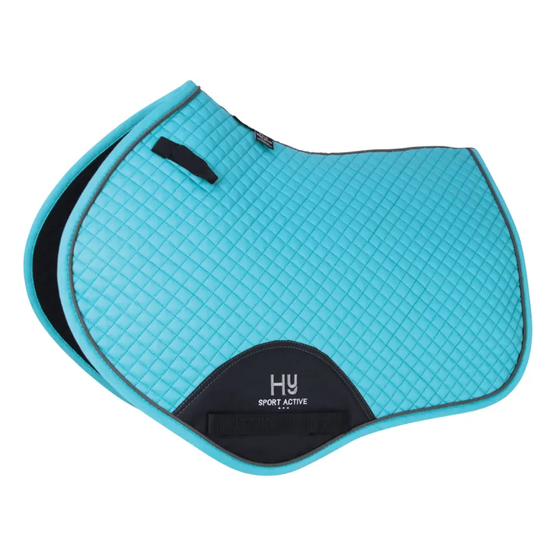 Hy Sport Active Close Contact Saddle Pad - Sky Blue