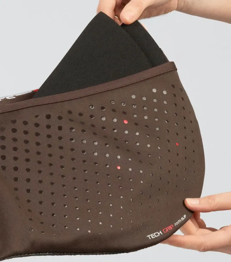 Premier Equine Full Tech Grip Pro Anti-Slip Correction Saddle Pad - Brown-2