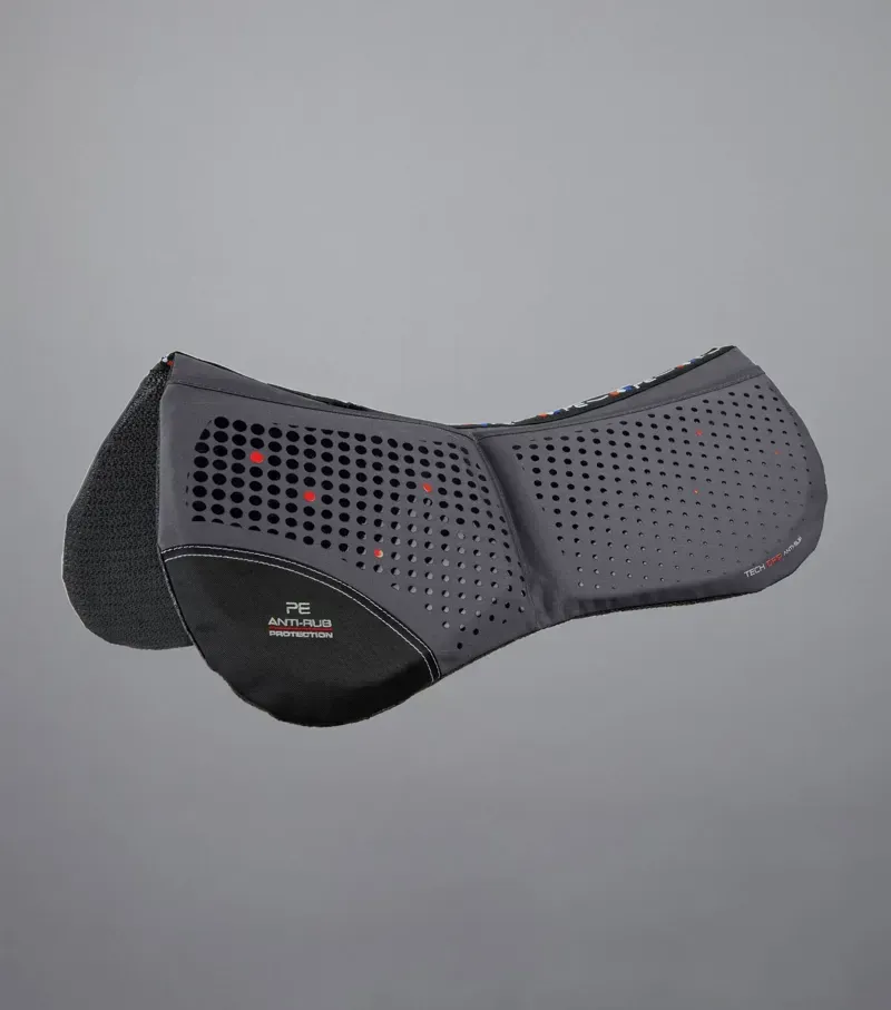 Premier Equine Full Tech Grip Pro Anti-Slip Correction Saddle Pad - Grey