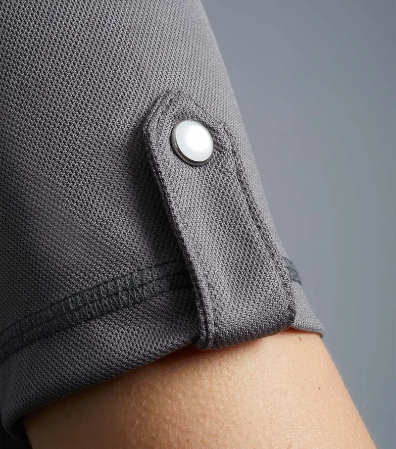 Premier Equine Ladies Amia Technical Short Sleeve Riding Top - Anthracite Grey-4