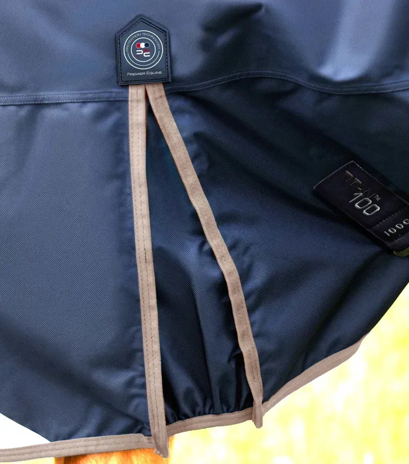 Premier Equine Titan 100g Original Turnout Rug - Navy-3