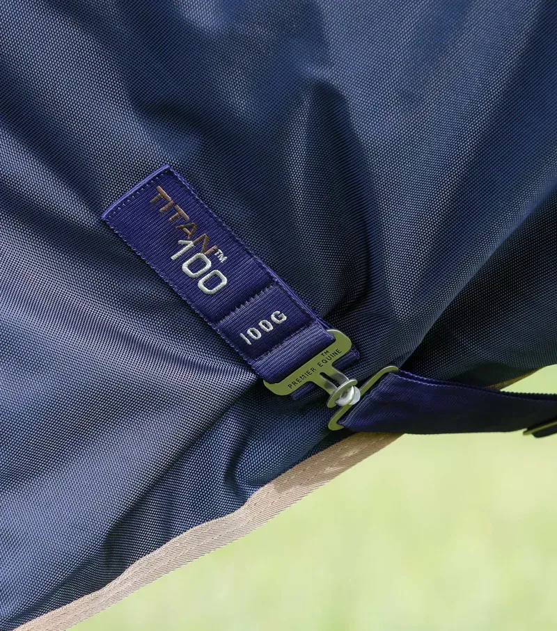 Premier Equine Titan 100g Original Turnout Rug - Navy-4