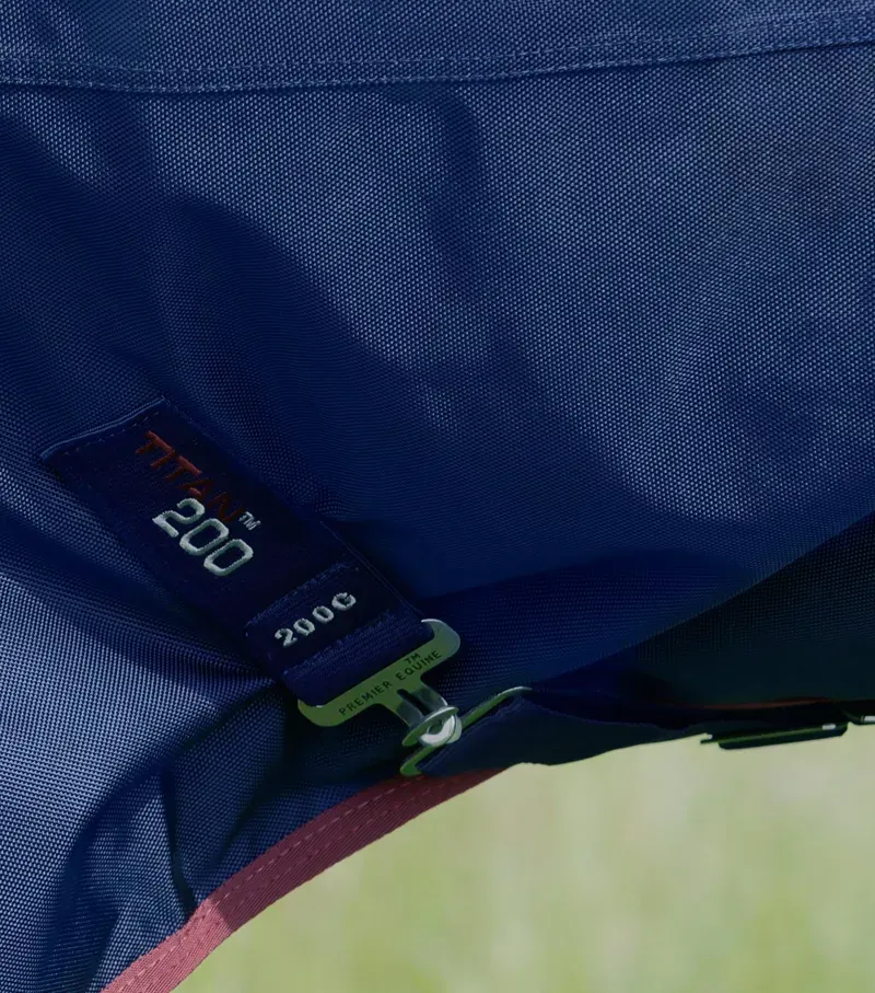 Premier Equine Titan 200g Original Turnout Rug - Navy-4