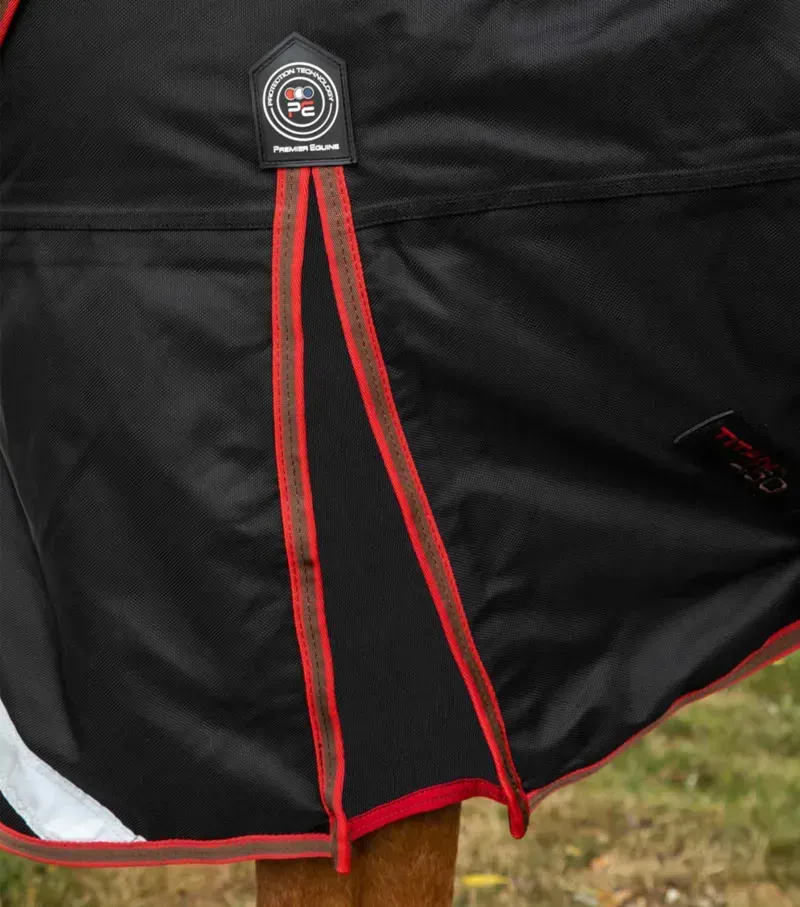 Premier Equine Titan 450g Turnout Rug With Snug-Fit Neck Cover - Black-3