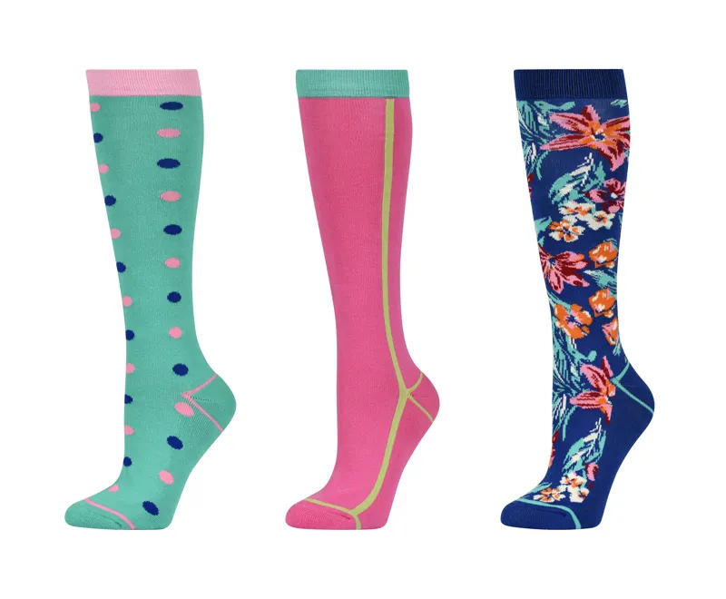 Dublin 3 Pack Socks - Tropical