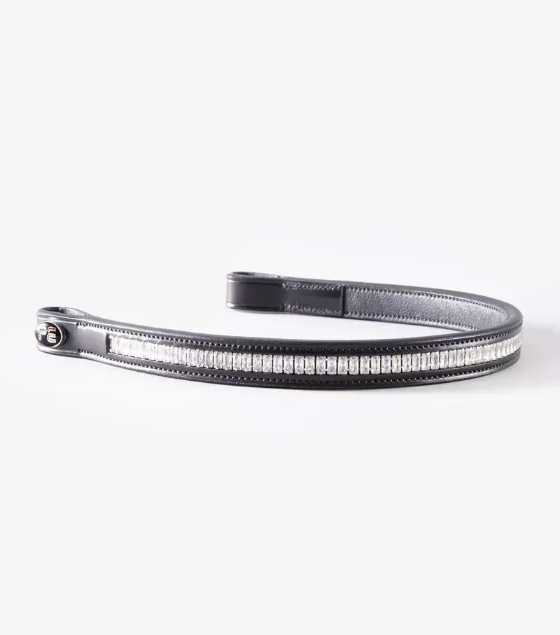Premier Equine Trovare Crystal Browband - Black