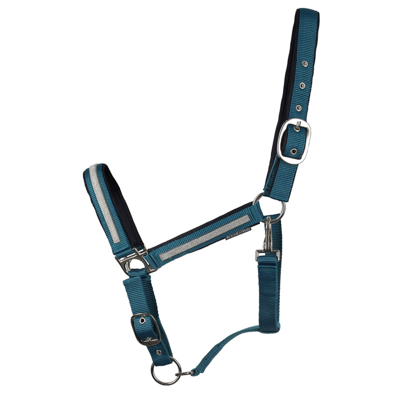 Hy Equestrian Mystic Head Collar - Teal/Silver Dust