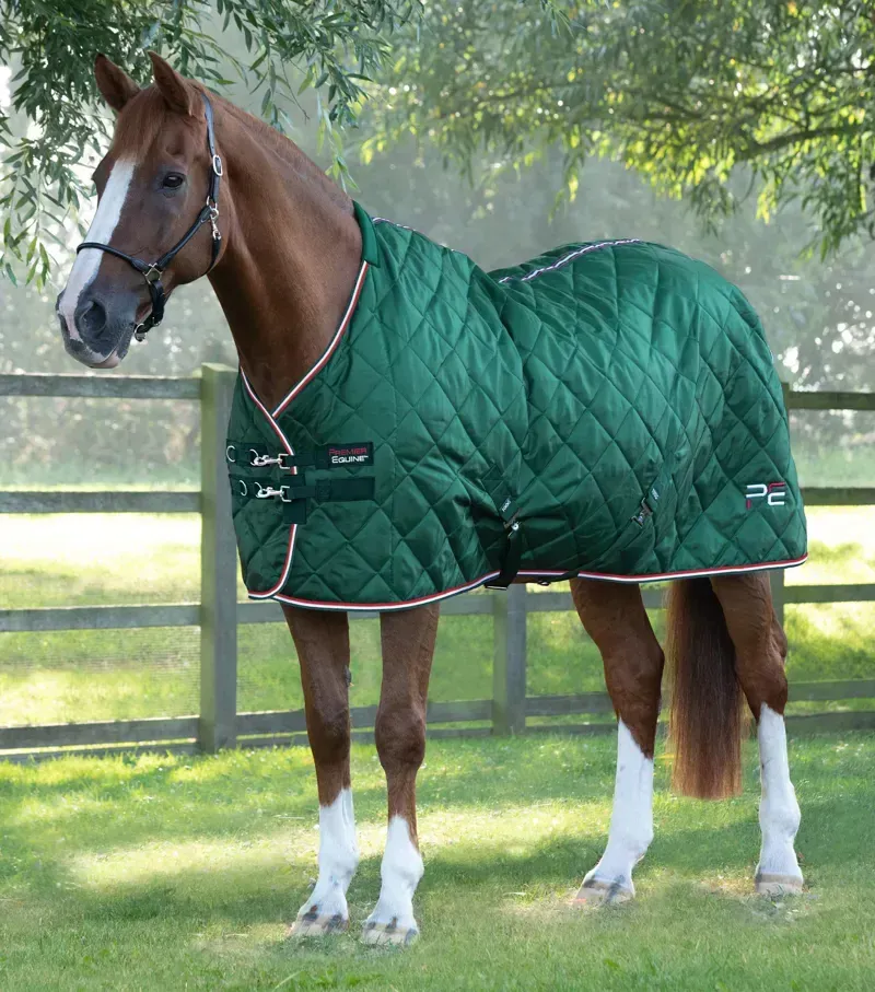 Premier Equine 100g Tuscan Stable Rug - Green