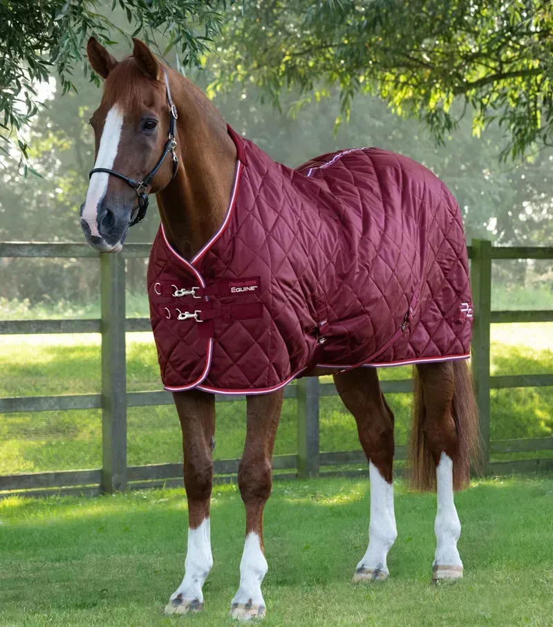 Premier Equine 100g Tuscan Stable Rug - Burgundy