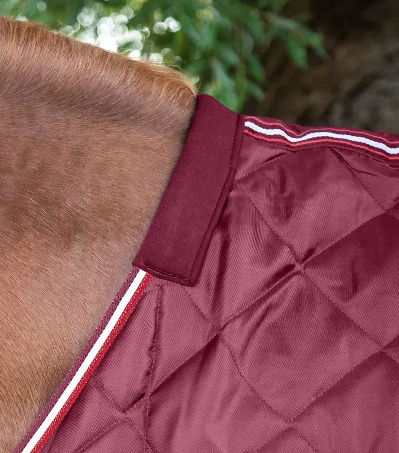Premier Equine 100g Tuscan Stable Rug - Burgundy-1