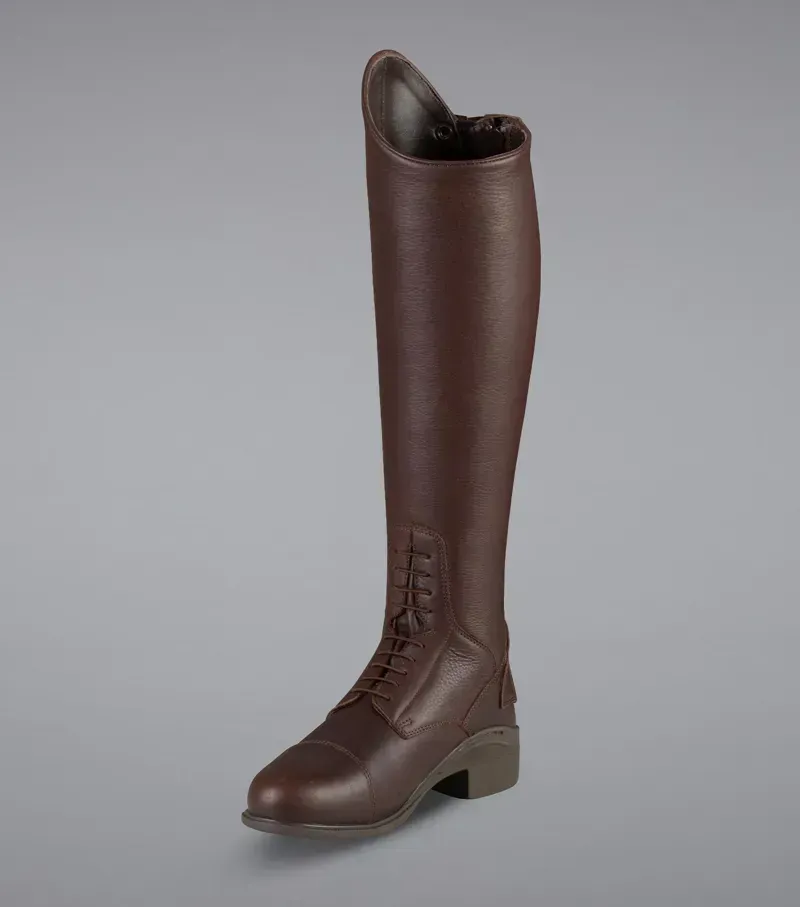 Premier Equine Ladies Regular Vallardi Leather Field Tall Riding Boot - Brown-3