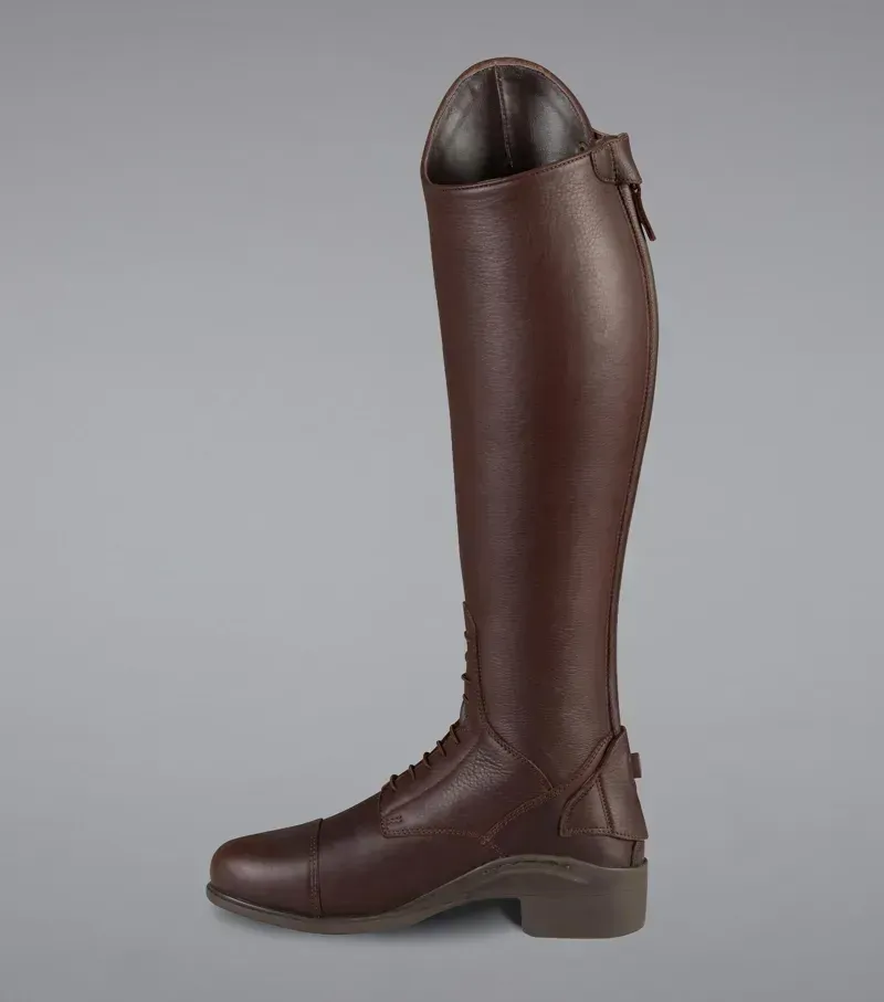 Premier Equine Ladies Regular Vallardi Leather Field Tall Riding Boot - Brown-4